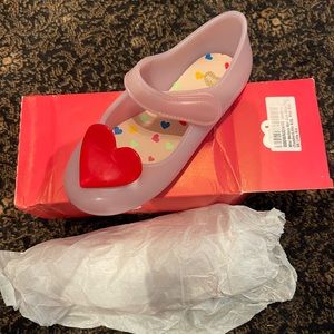 Mini Melissa Heart jelly shoes